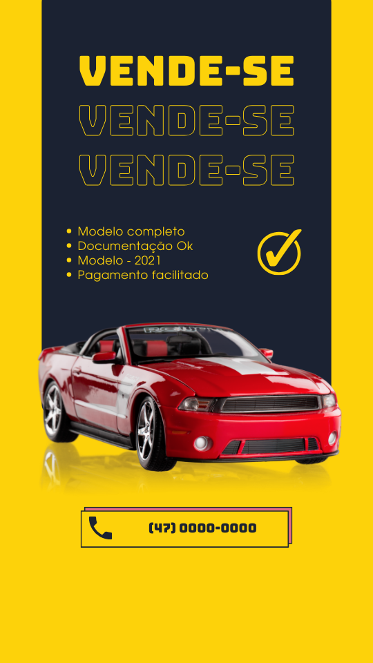 Story Instagram Carro Vende-se